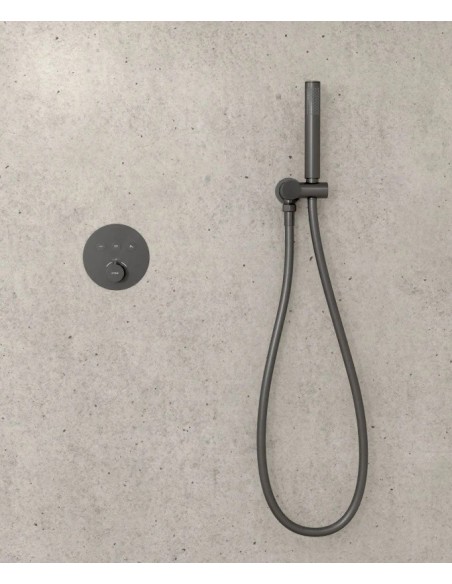 PACK DE DOUCHE THERMOSTATIQUE  CORBEAU AVEC ROND ENCASTRE KROOS