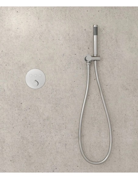 PACK DE DOUCHE THERMOSTATIQUE  CORBEAU AVEC ROND ENCASTRE KROOS