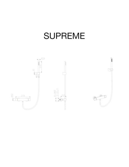 MITIGEUR DE DOUCHE THERMOSTATIQUE SUPREME SKY BATH