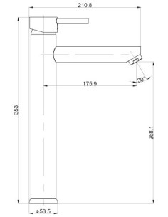 MITIGEUR LAVABO HAUT MIL BORRAS 2