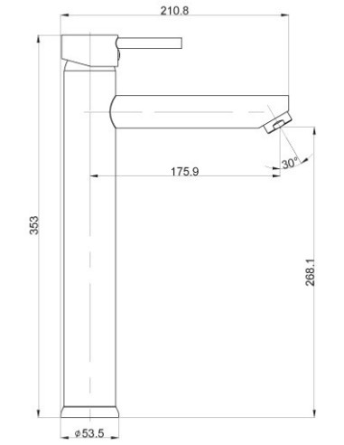 MITIGEUR LAVABO HAUT MIL BORRAS