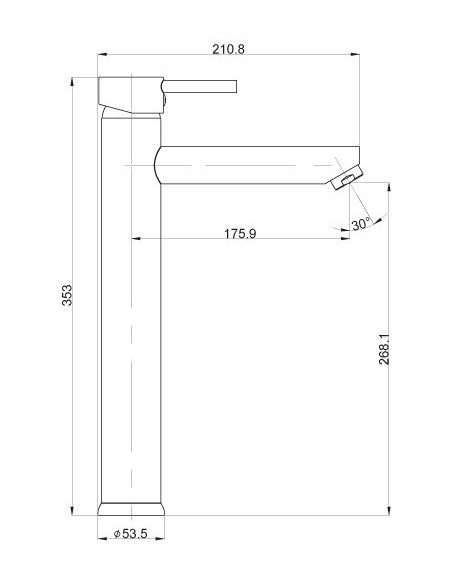 MITIGEUR LAVABO HAUT MIL BORRAS