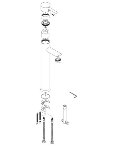 MITIGEUR LAVABO HAUT MIL BORRAS