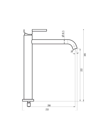 MITIGEUR LAVABO  HAUT  SIRIO GME