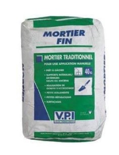 MORTIER FIN GRIS SAC 25KG