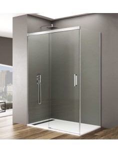 PAROI DE DOUCHE FRONTAL+LATERALE FIXE BASIC GME