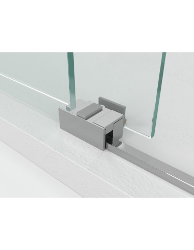PAROI DE DOUCHE FRONTAL+LATERALE FIXE BASIC GME