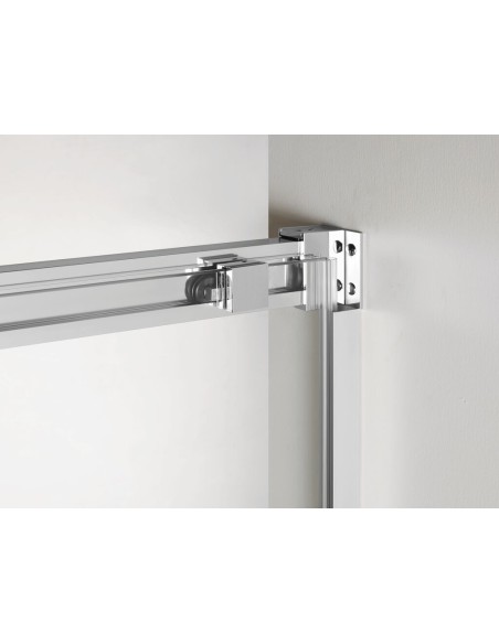 PAROI DE DOUCHE FRONTAL+LATERALE FIXE BASIC GME