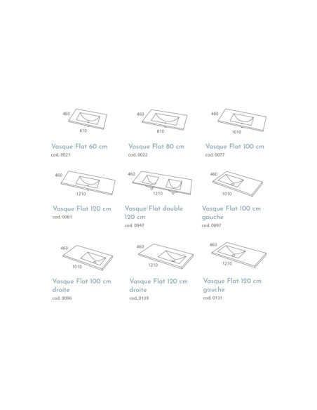 VASQUE CERAMIQUE FLAT VISOBATH