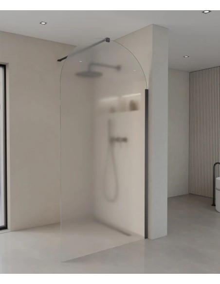 PAROI DE DOUCHE  EN VERRE FIXE ARRONDI SANTANA KROOS