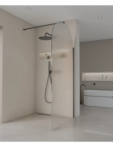PAROI DE DOUCHE  EN VERRE FIXE ARRONDI SANTANA KROOS