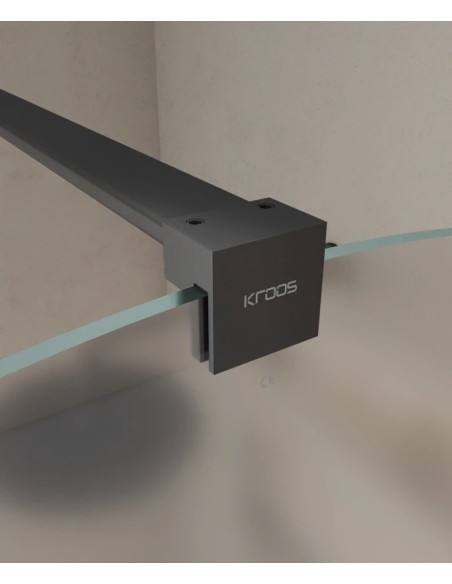 PAROI DE DOUCHE  EN VERRE FIXE ARRONDI SANTANA KROOS