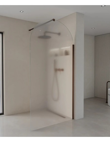 PAROI DE DOUCHE EN VERRE FIXE ARRONDI  SANTANA KROOS