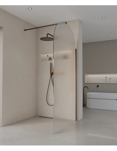 PAROI DE DOUCHE EN VERRE FIXE ARRONDI  SANTANA KROOS