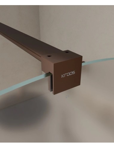 PAROI DE DOUCHE EN VERRE FIXE ARRONDI  SANTANA KROOS