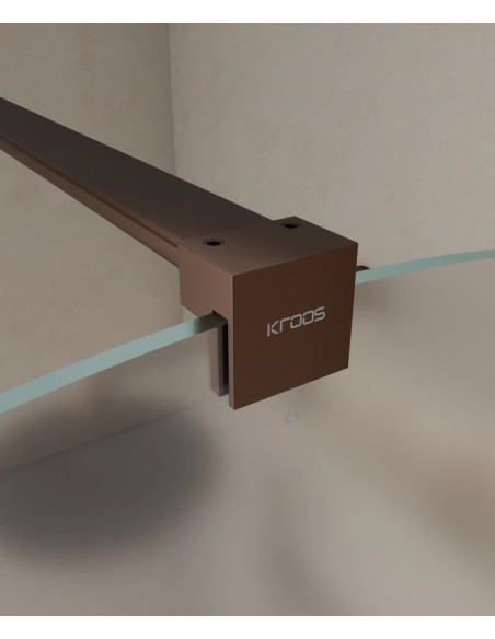 PAROI DE DOUCHE EN VERRE FIXE ARRONDI  SANTANA KROOS