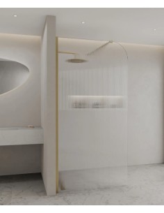 PAROI DE DOUCHE FIXE EN VERRE CANNELE CUBA KROOS