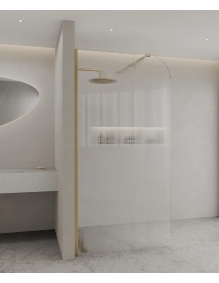 PAROI DE DOUCHE FIXE EN VERRE CANNELE CUBA KROOS