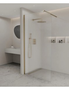 PAROI DE DOUCHE FIXE EN VERRE CANNELE CUBA KROOS 2
