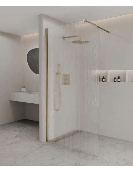 PAROI DE DOUCHE FIXE EN VERRE CANNELE CUBA KROOS