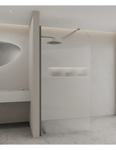 PAROI DE DOUCHE FIXE EN VERRE CANNELE CUBA KROOS