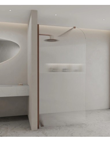 PAROI DE DOUCHE FIXE EN VERRE CANNELE CUBA KROOS