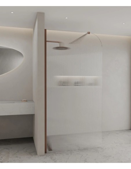 PAROI DE DOUCHE FIXE EN VERRE CANNELE CUBA KROOS