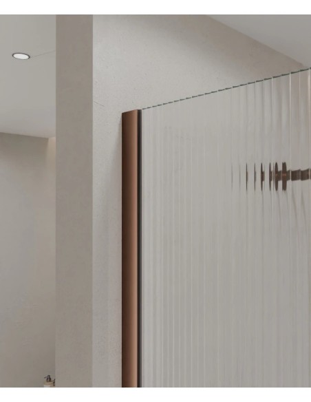 PAROI DE DOUCHE FIXE EN VERRE CANNELE CUBA KROOS