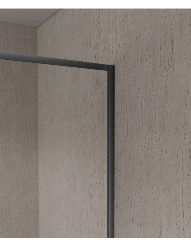 PARE BAIGNOIRE FIXE CADRE GUN METAL GUADRA  KROOS