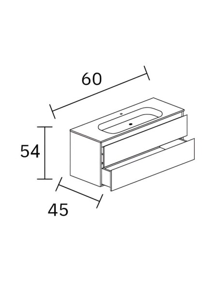 MEUBLE VASQUE  DUO NOFER