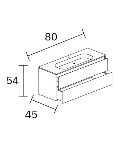 MEUBLE VASQUE  DUO NOFER