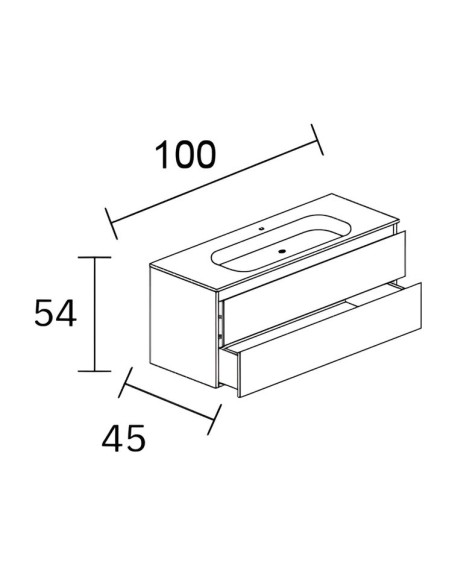MEUBLE VASQUE  DUO NOFER