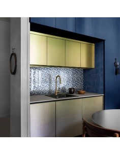 CARRELAGE SEMI MATT MANG MEMORIA TAPPETO 1 BLU LUX DIM 15*15 MARAZZI 2