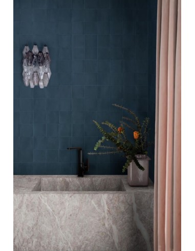 CARRELAGE SEMI MATT MANG MEMORIA TAPPETO 1 BLU LUX DIM 15*15 MARAZZI