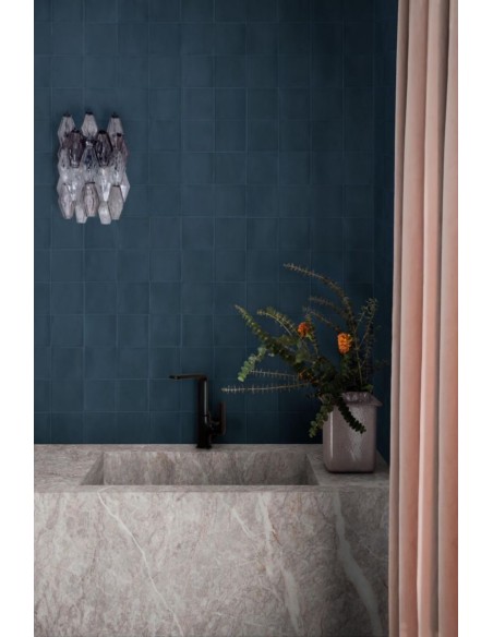 CARRELAGE SEMI MATT MANG MEMORIA TAPPETO 1 BLU LUX DIM 15*15 MARAZZI