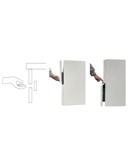 MEUBLE VASQUE SUSPENDU POLE 2 TIROIRS NOFER