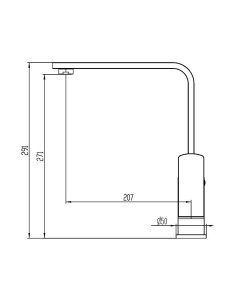 MITIGEUR CUISINE MONOCOMMANDE QUADRA  - GME 2