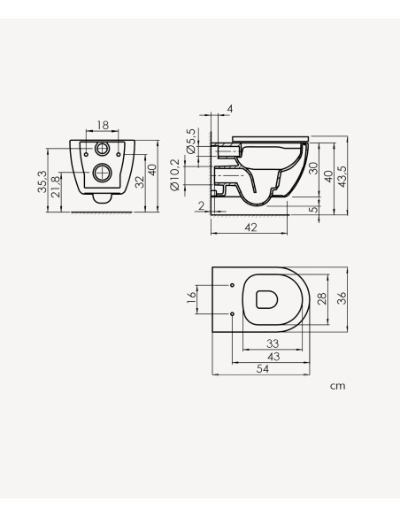 WC SUSPENDU BLANC MAT ARC SANYCCES