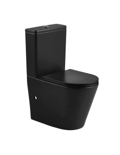 WC COMPACT NOIR MAT TURIN AQUORE