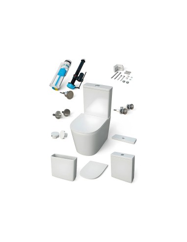 WC COMPACT BLANC MAT TURIN AQUORE