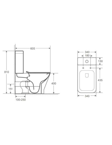 WC COMPACT RHODAS AQUORE