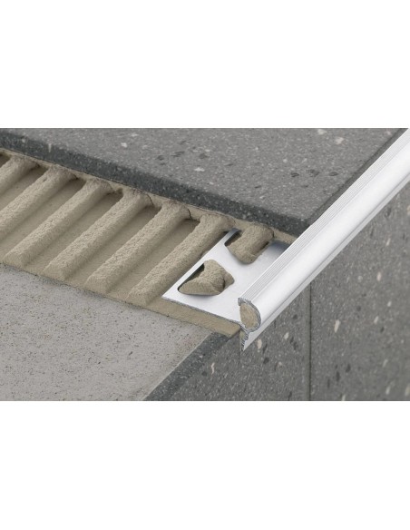 PROFILE POUR NEZ DE MARCHE SCHLUTER TREP EN ALUMINIUM ANODISÉ SCHLUTER