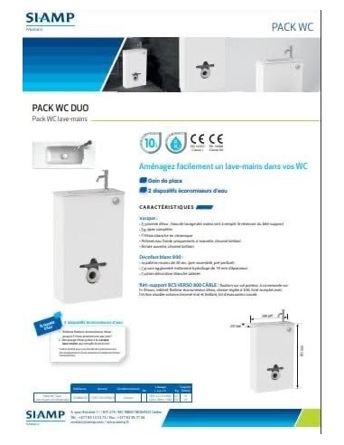 PACK  WC DUO SIAMP