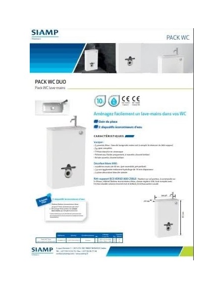 PACK  WC DUO SIAMP