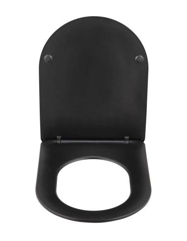 ABATTANT WC NOIR MAT THERMODUR MAGENTA BECRISA