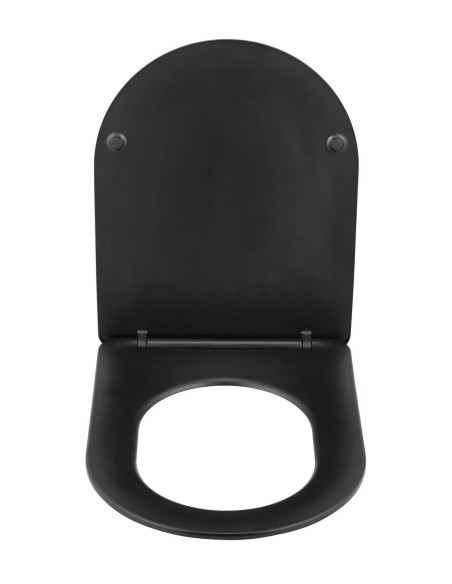 ABATTANT WC NOIR MAT THERMODUR MAGENTA BECRISA
