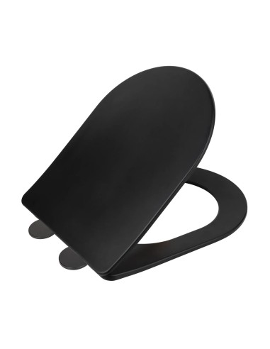 ABATTANT WC NOIR MAT THERMODUR MAGENTA BECRISA