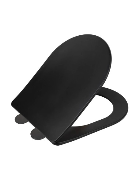 ABATTANT WC NOIR MAT THERMODUR MAGENTA BECRISA