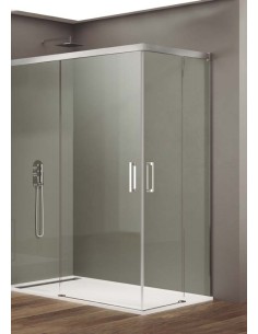 PAROI DE DOUCHE D'ANGLE  BASIC 2 PORTES COULISSANTES  GME