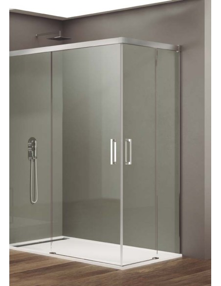 PAROI DE DOUCHE D'ANGLE  BASIC 2 PORTES COULISSANTES  GME